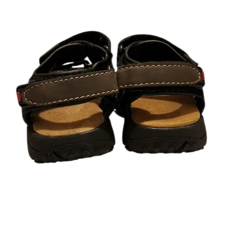 Thereabouts Leather Memory Foam Boys Toddlers Velcro Strap‎ Sandals Adjustable